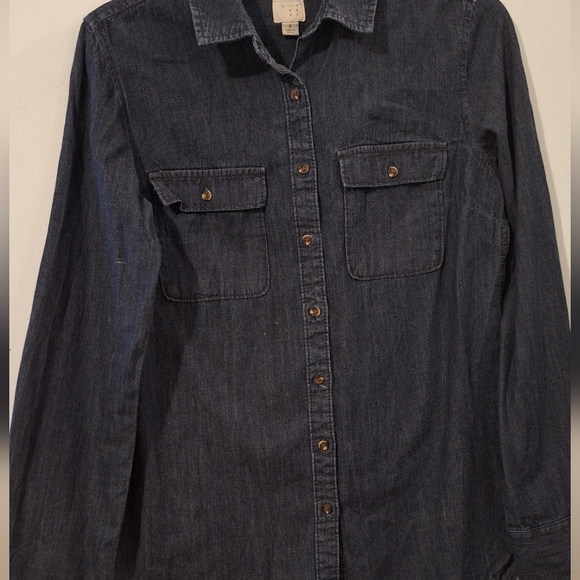 Denim Button-Up Shirt - Picture 5 of 5